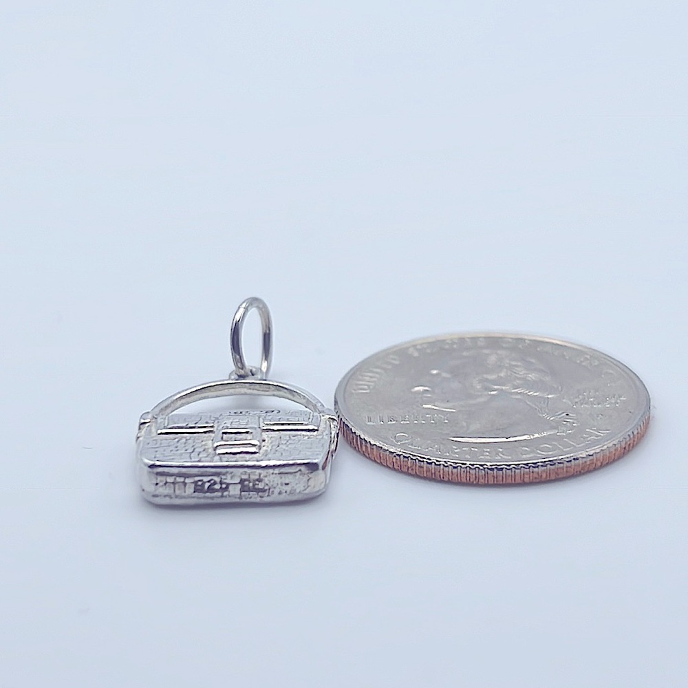 925 Sterling Silver Handbag Charm or Pendant - Picture 2 of 4